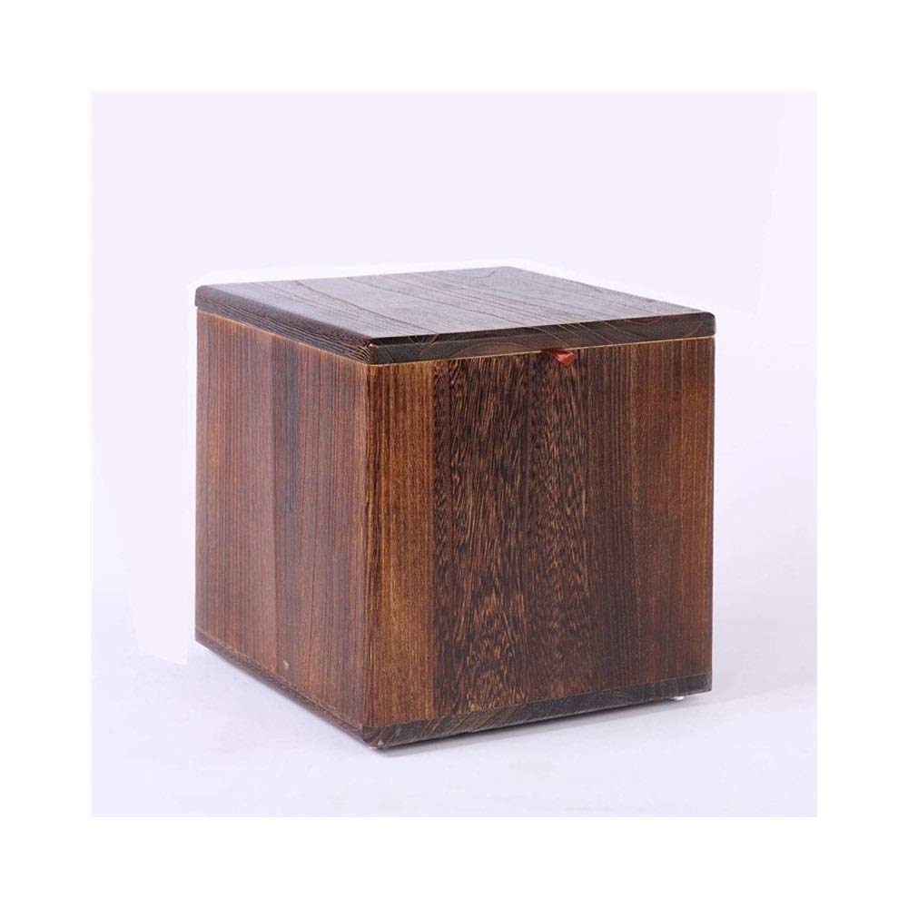 Canapé tabouret salon en bois pour coin lecture chaleureux et assise de table basse