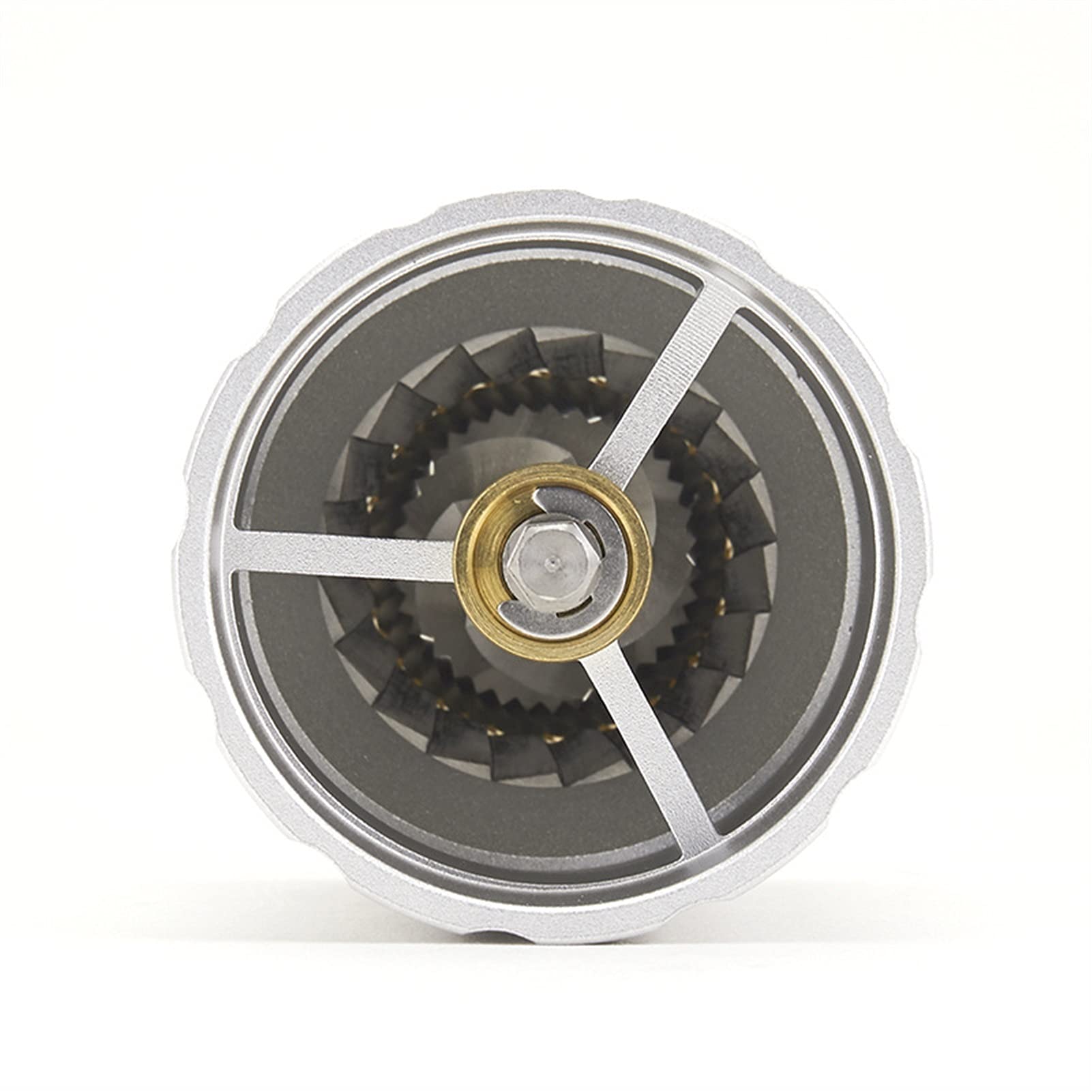 Młynek ręczny, ręczny młynek do kawy z regulacją grubości młynek ceramiczny do domu, biura i podróży (kolor: srebrny)