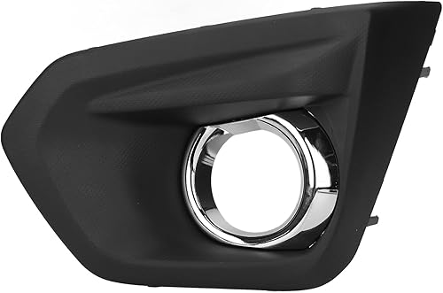 Bisel de luz antiniebla, cubierta de luz antiniebla para parachoques delantero del conductorpasajero, lado izquierdoderecho, cromado, repuesto para