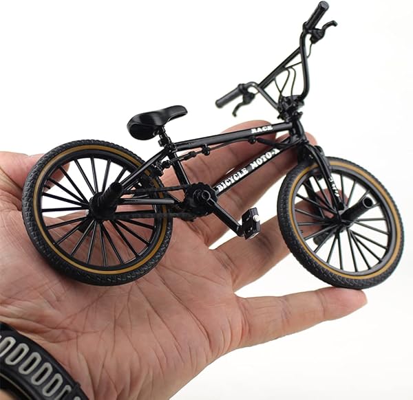 Jiahuade Mini Bicicletta Giocattolo,BMX Finger Bike,Bicicletta da Dito,bicicletta Metallo Miniatura,bicicletta Mountain Bike Modellino - 4