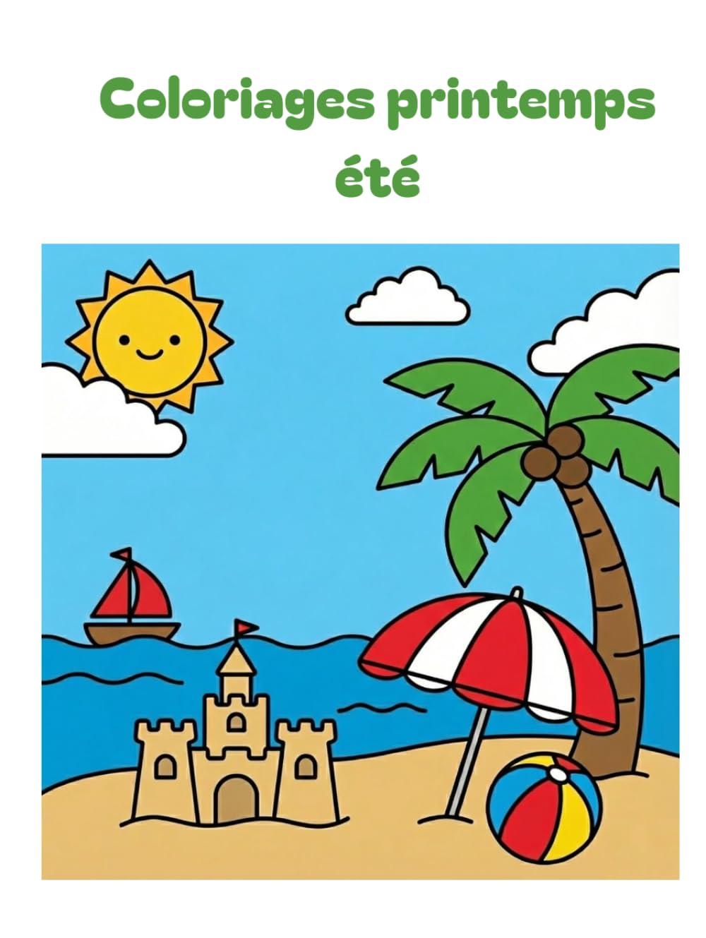 Coloriages de printemps / été: Enfants