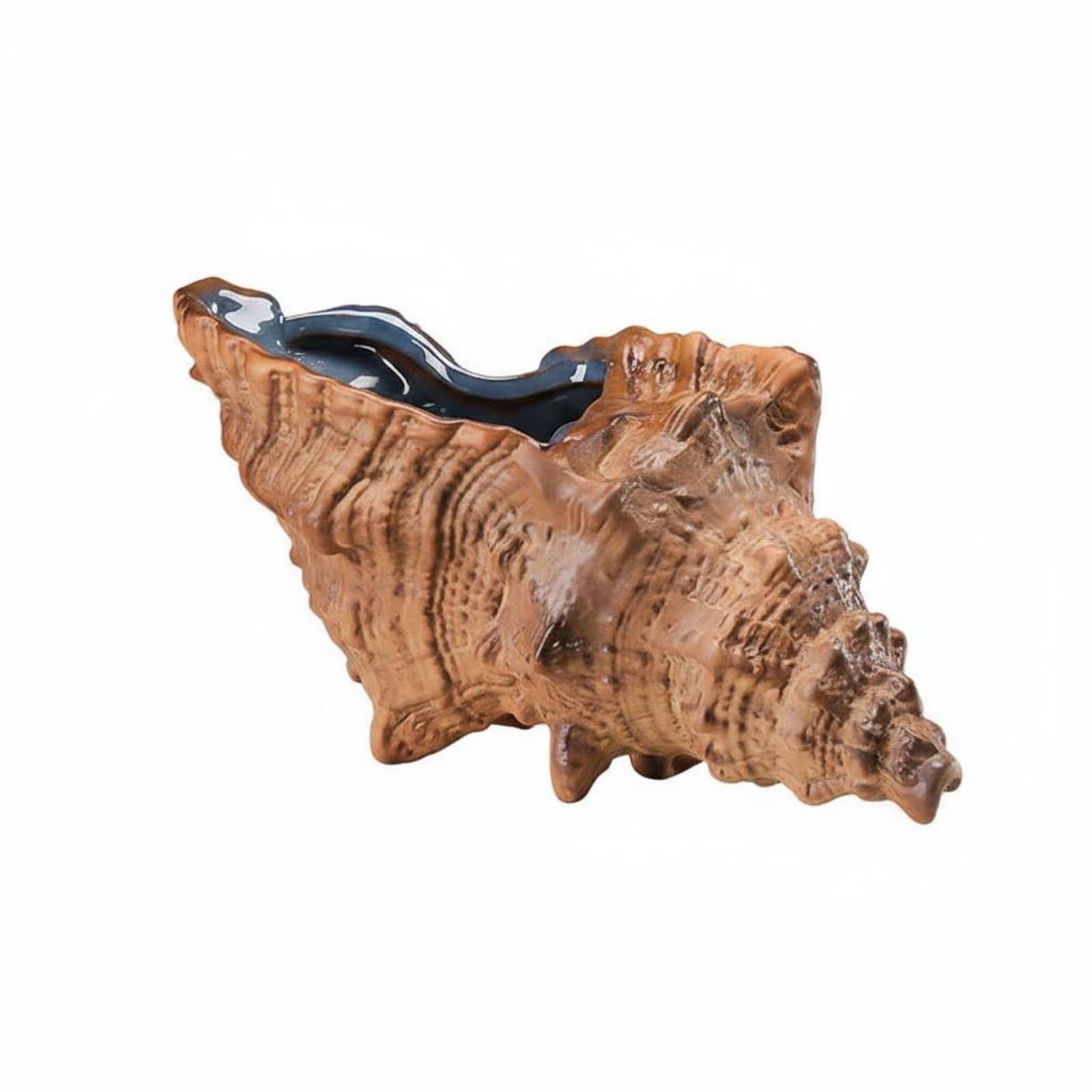 Circulating Water Ornament Eco-Friendly Design Circulating Water Container Decor Relaxing Atmosphere Aquarium Waterfall Decoration for Garden, Patio, Brown, M-image-41