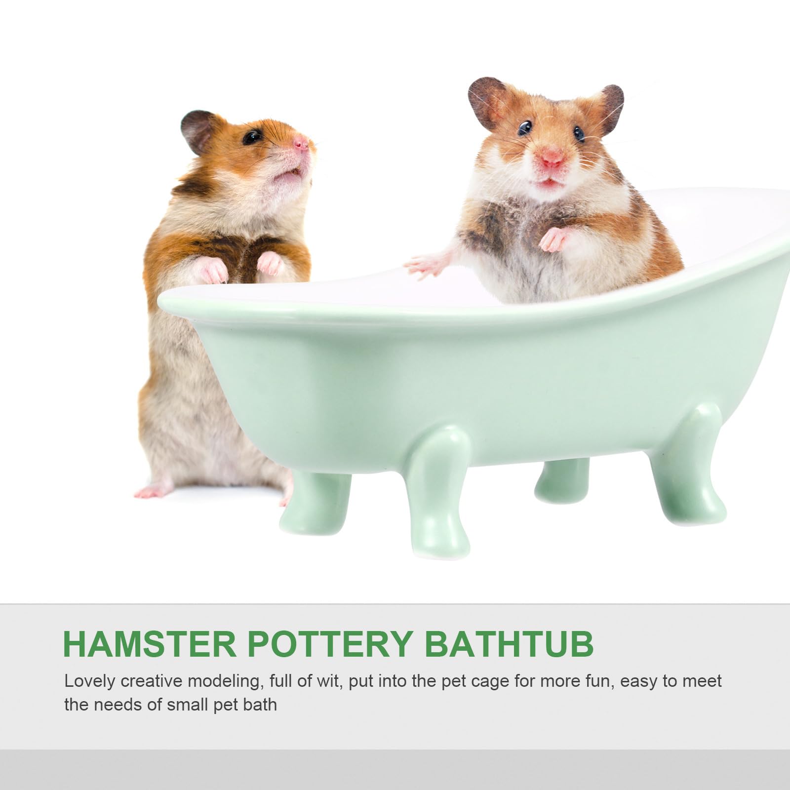 iplusmile Hamster Badewanne Aus Keramik Für Kleintiere Natürliche Kühlung Leicht Zu Reinigen 6.1"X2.2"X2.8" Für Hamster Und Degus Im Haustierkäfig