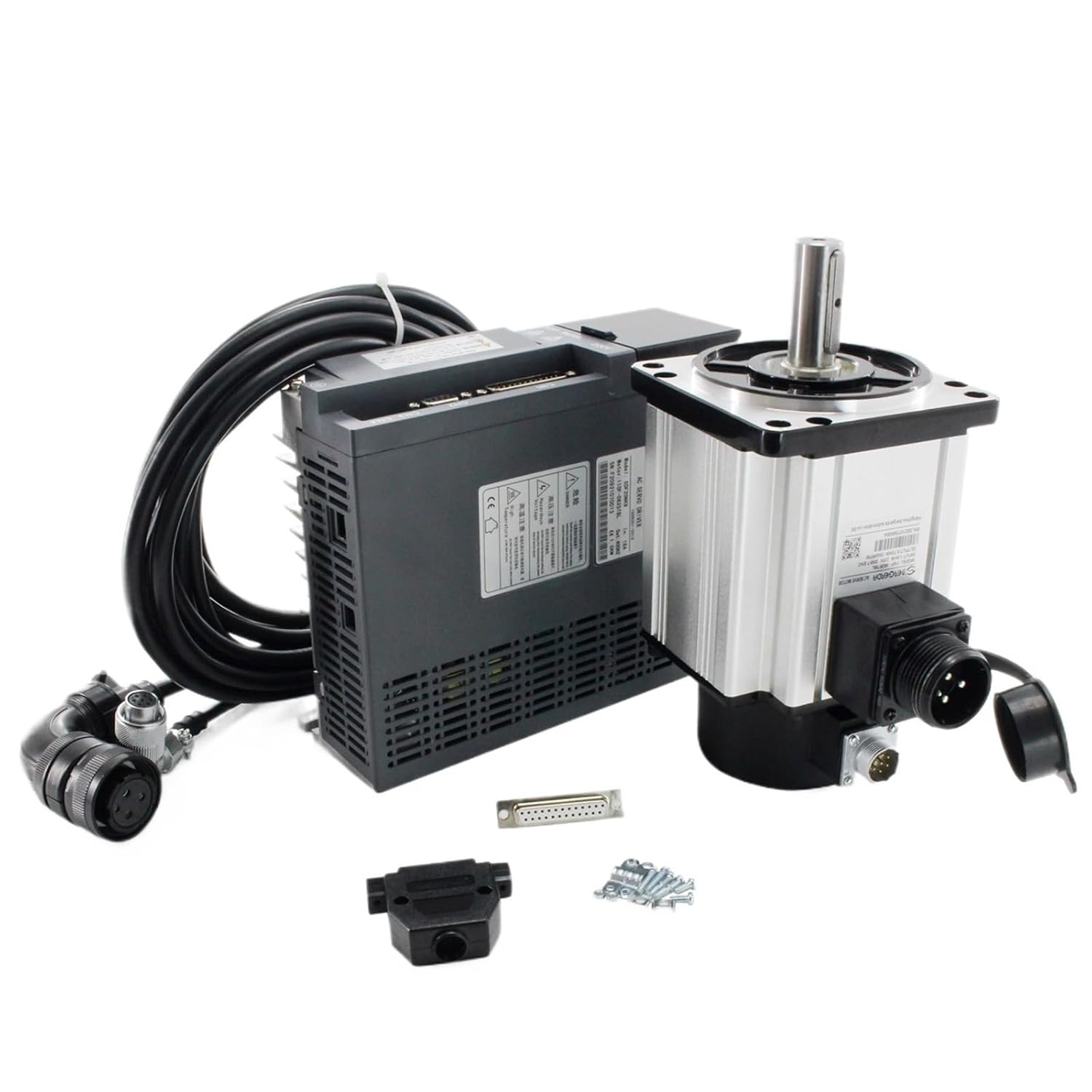 AC Servo Motor CNC Set Controller Kit 1KW 1.5KW 2KW 3KW 2000/2500rpm 220V(3KW 220V,with Brake kit)