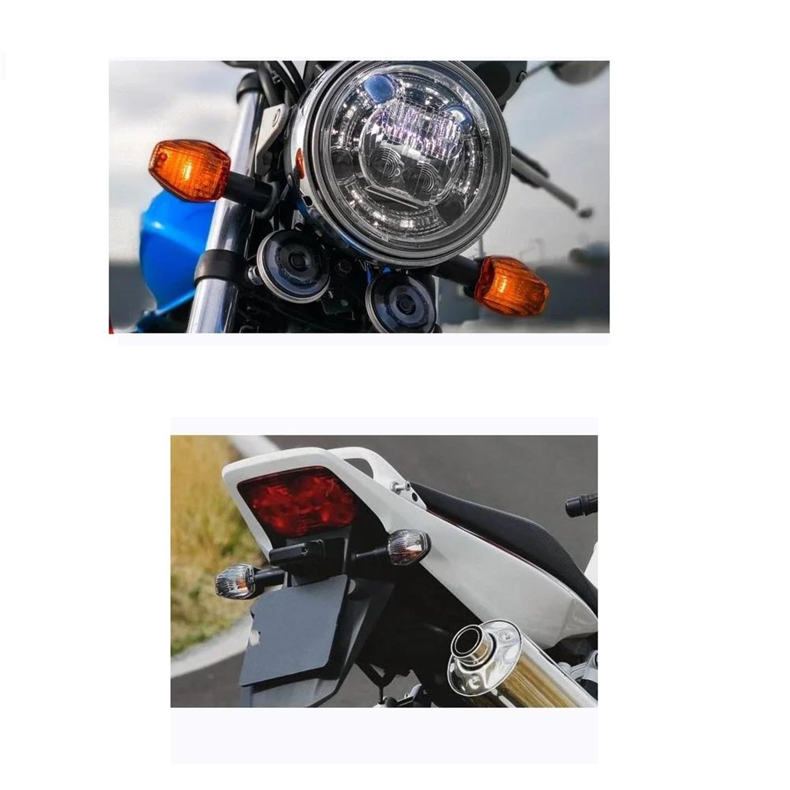 1 par Intermitentes para Motocicleta para H&Onda para CB600F para CB600S para Hornet 600/599 2002-2013 para CB900F para Hornet 900/919 2002-2007 Intermitentes(Claro)