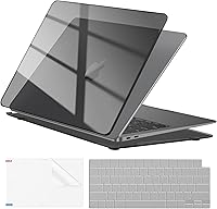 Vista 12 de EooCoo Funda rígida compatible con MacBook Air de 13.3 pulgadas M1 Chip 2021-2018 con pantalla Retina, funda protectora de plástico Air de 13.3