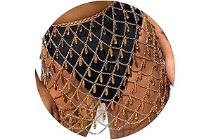 Canb Boho Chic Rhinestone Body Chain