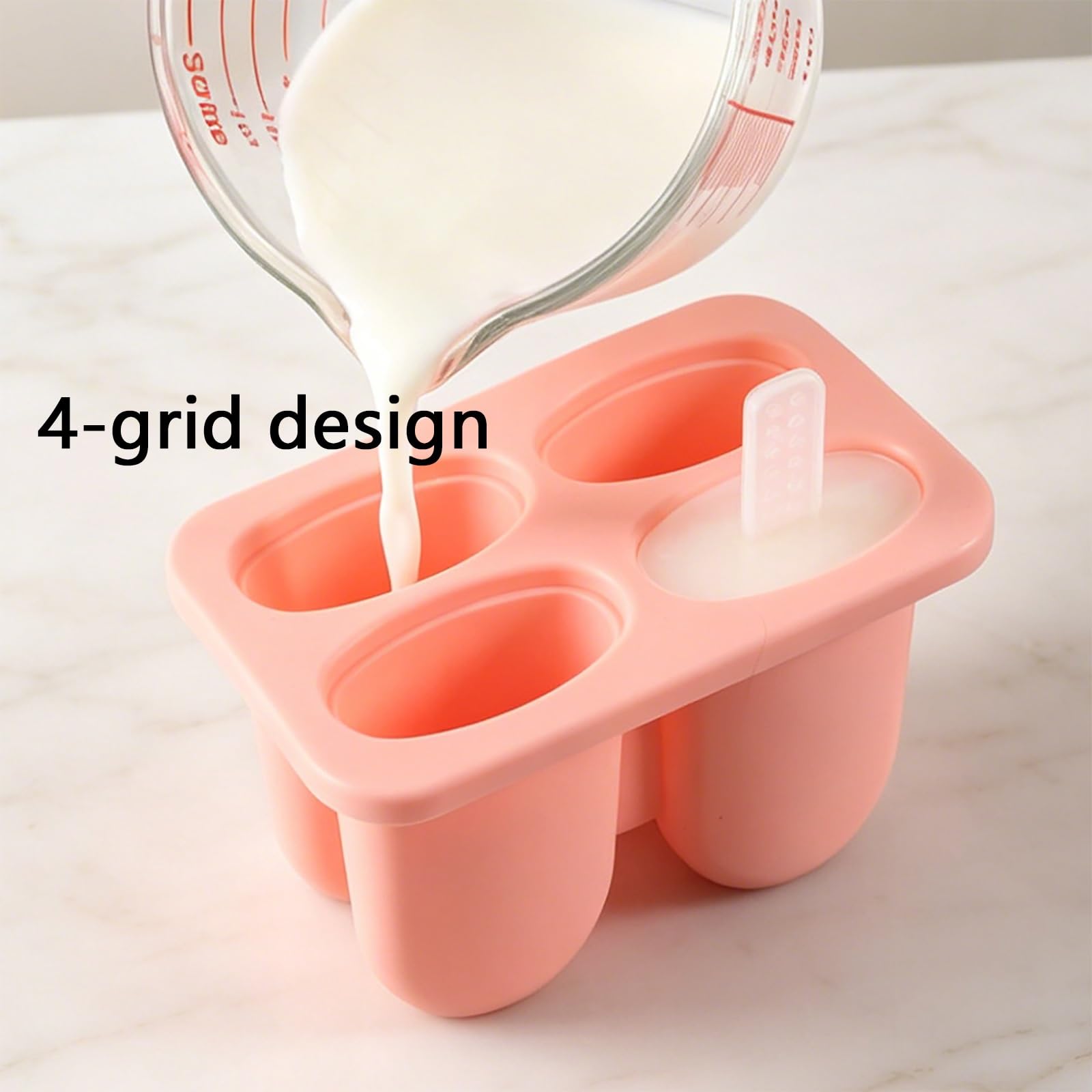 3 Piezas, Moldes Helados Silicona, Moldes para Helados | Fáciles de Usar y Reutilizables, Fáciles de Desmoldar, Aptos para Toda La Familia(Blue)