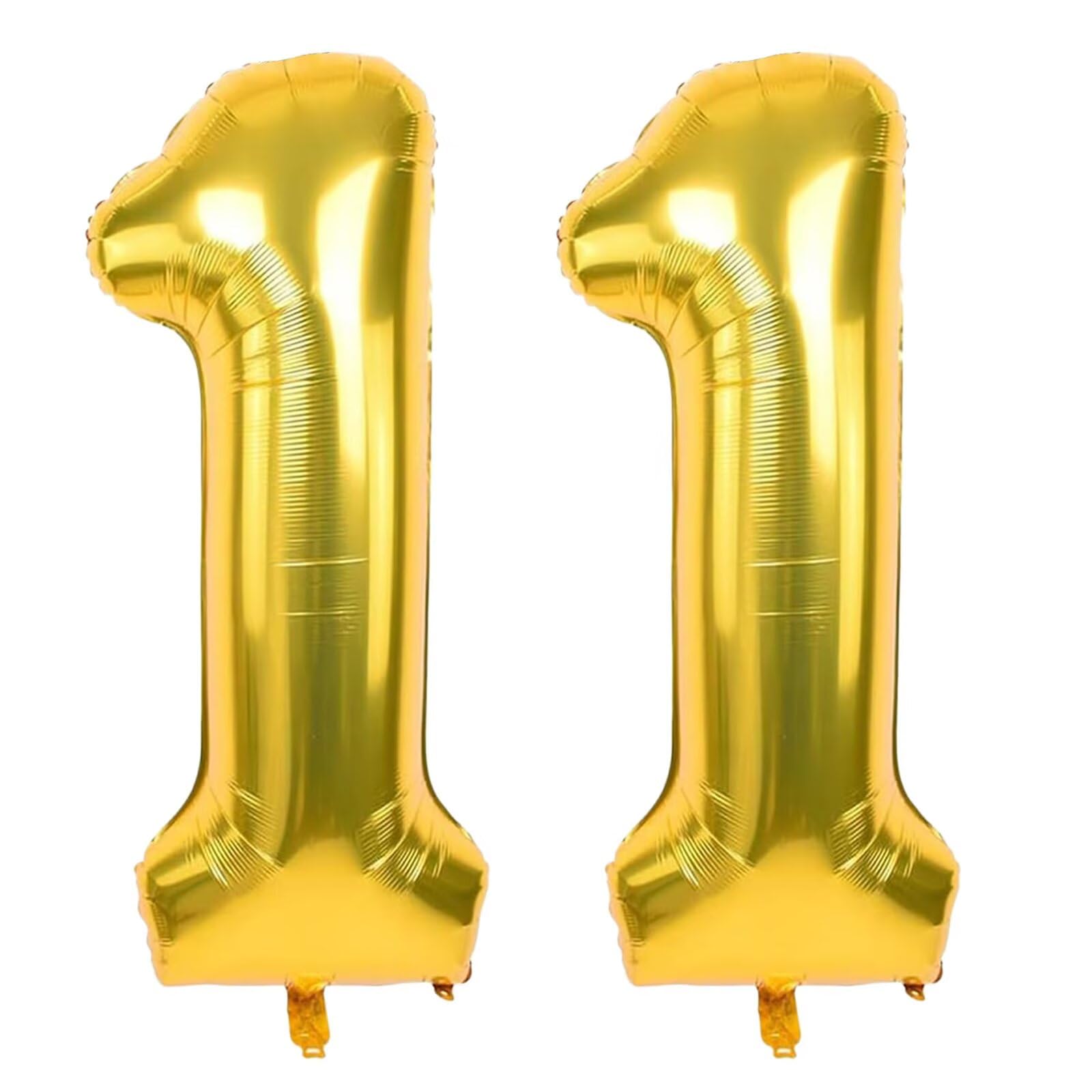 Gold Number 11 Balloons 40 Inch Large Aluminum Foil Number Balloons