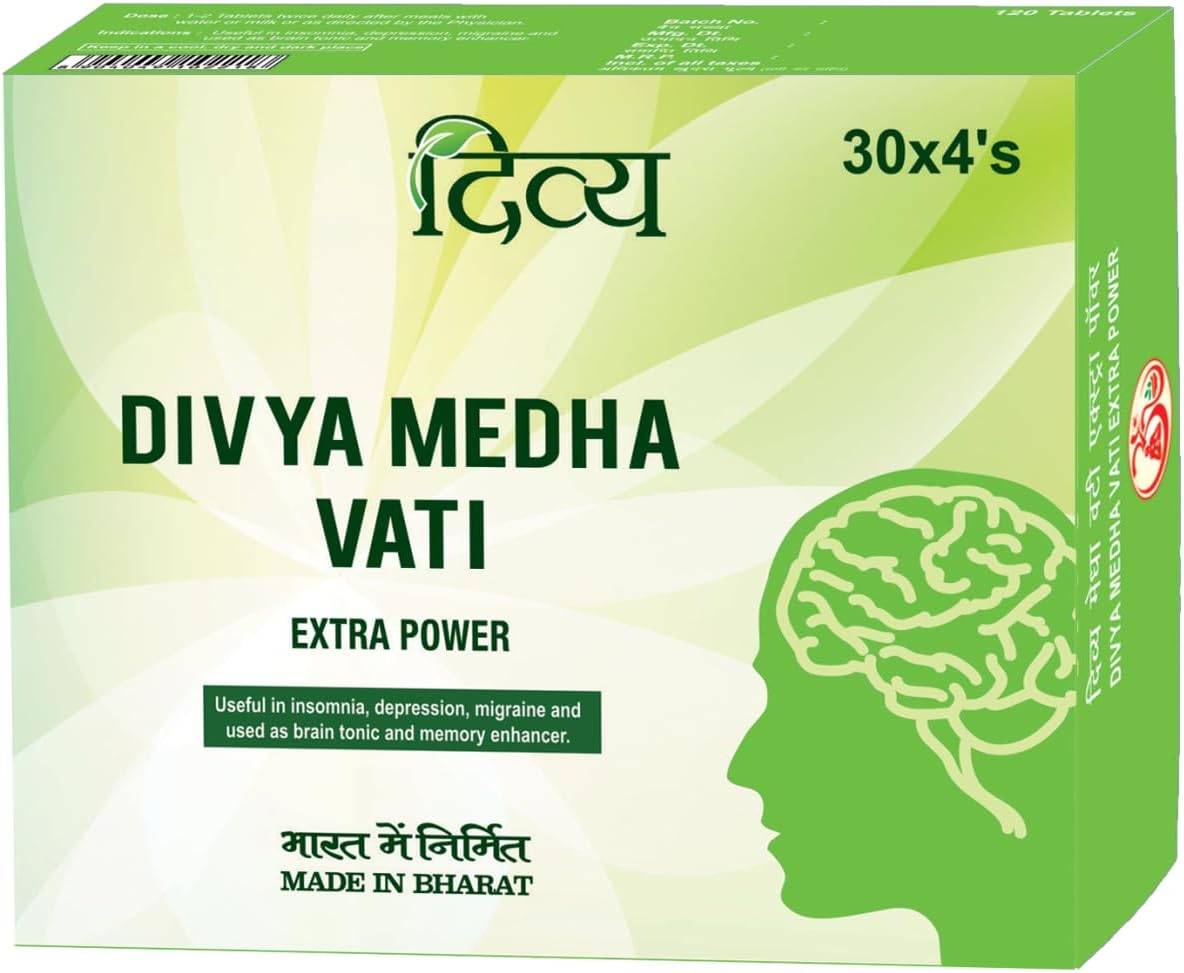 Patanjali Divya Medha Vati (30 x 4's) - Pack of 120