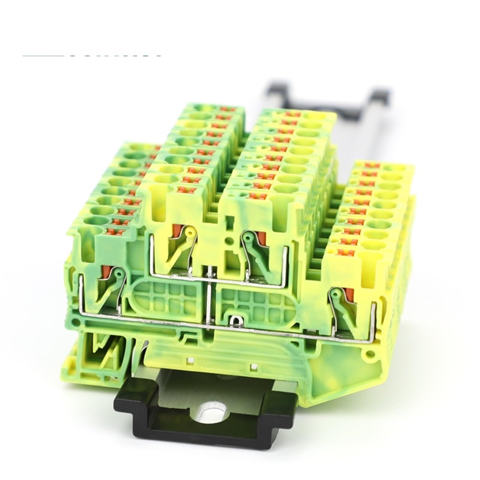 Morsettiera di terra a doppio livello PTTB 2.5-PE per guida DIN da 2,5 mm², cavo di terra a due strati, 5/10 unità(10 Pcs)