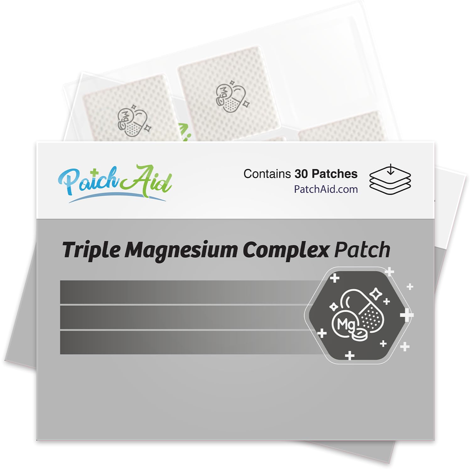 Triple Magnesium Complex Topical Patch by PatchAid 30-Day Supply