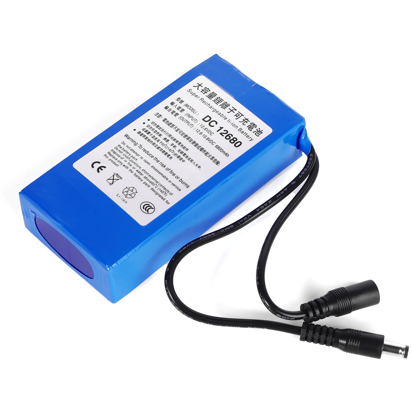 jianyana Batteria al Litio da 12V e 12000mAh - Alimentazione Affidabile e Di Lunga Durata per Tutti i Tuoi Dispositivi Elettronici