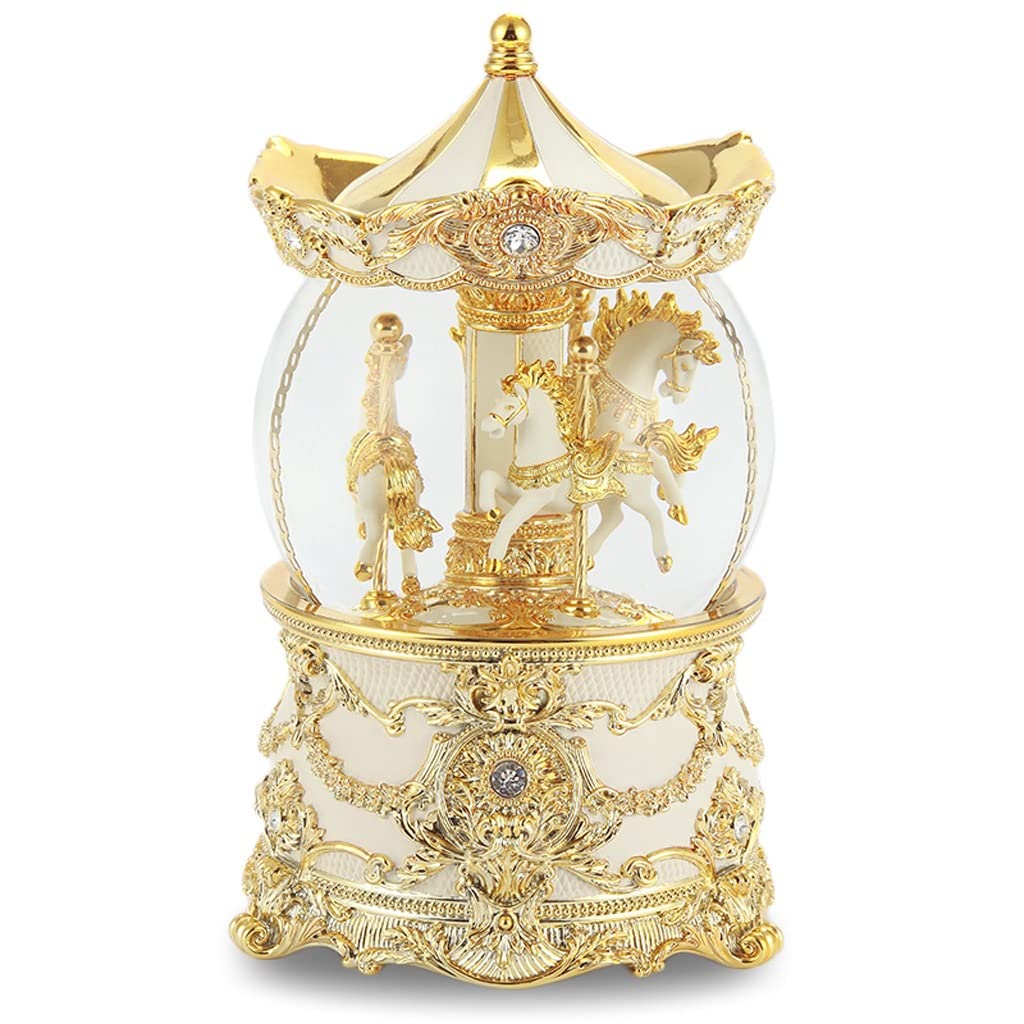 Music Box Music Box Carosello Crystal Ball Girls Girls Day Regali di Natale