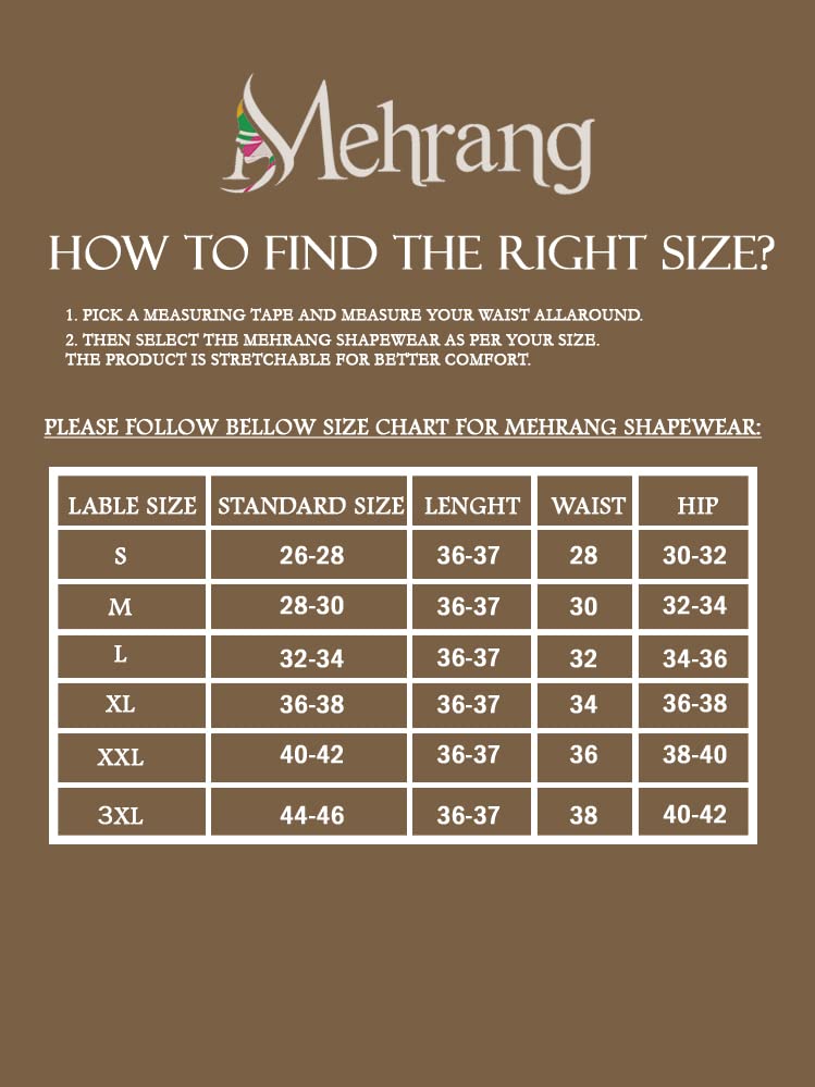 Image of Mehrang Stretchable Saree Shapewear Petticoat for Women, Cotton Blended,Petticoat,Skirts for Women,Shape Wear Dress for Saree