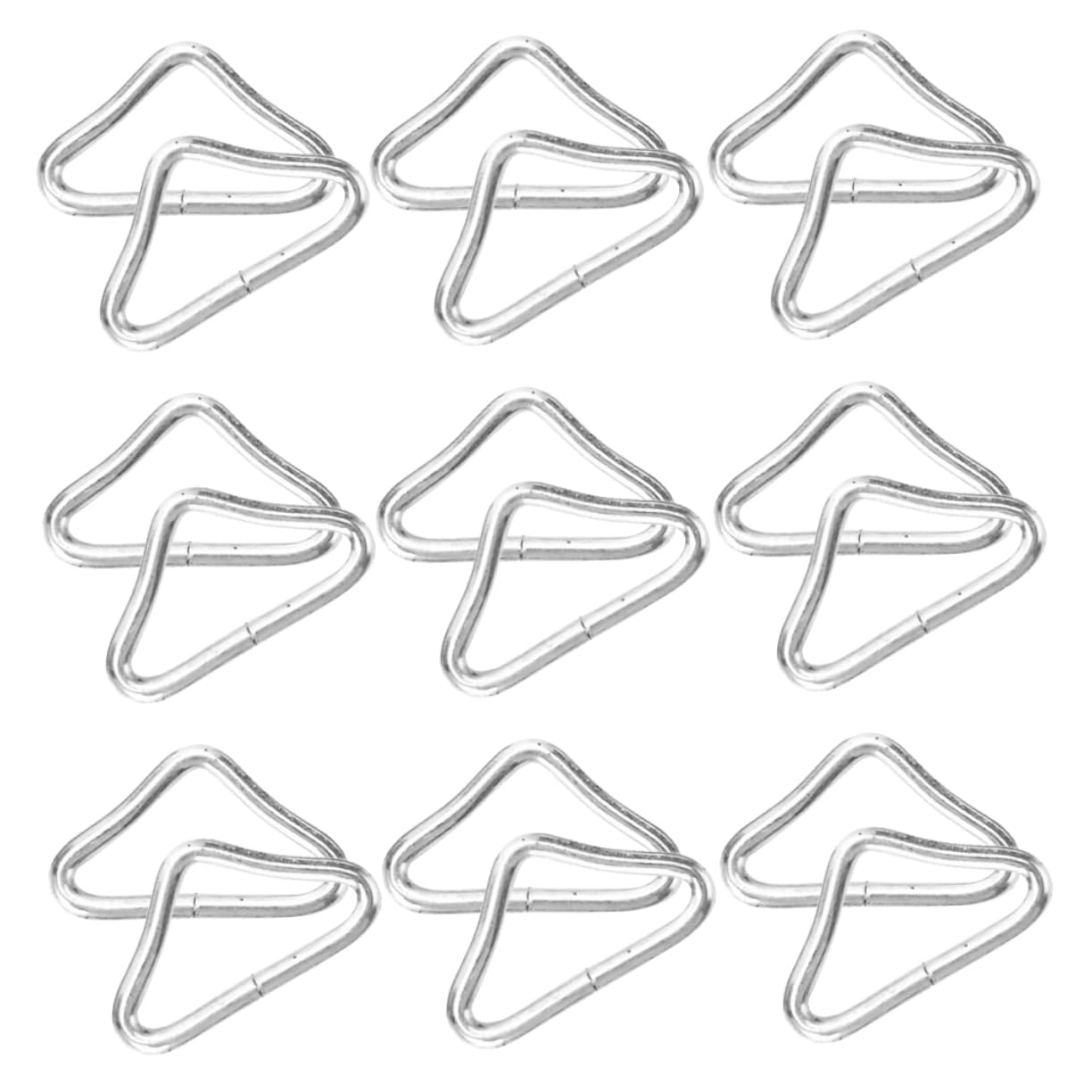 Happyyami 36Pcs Trampoline Triangle Ring Crack Resistant Connectors for Jumping Experience and Versatile Use Bags and More