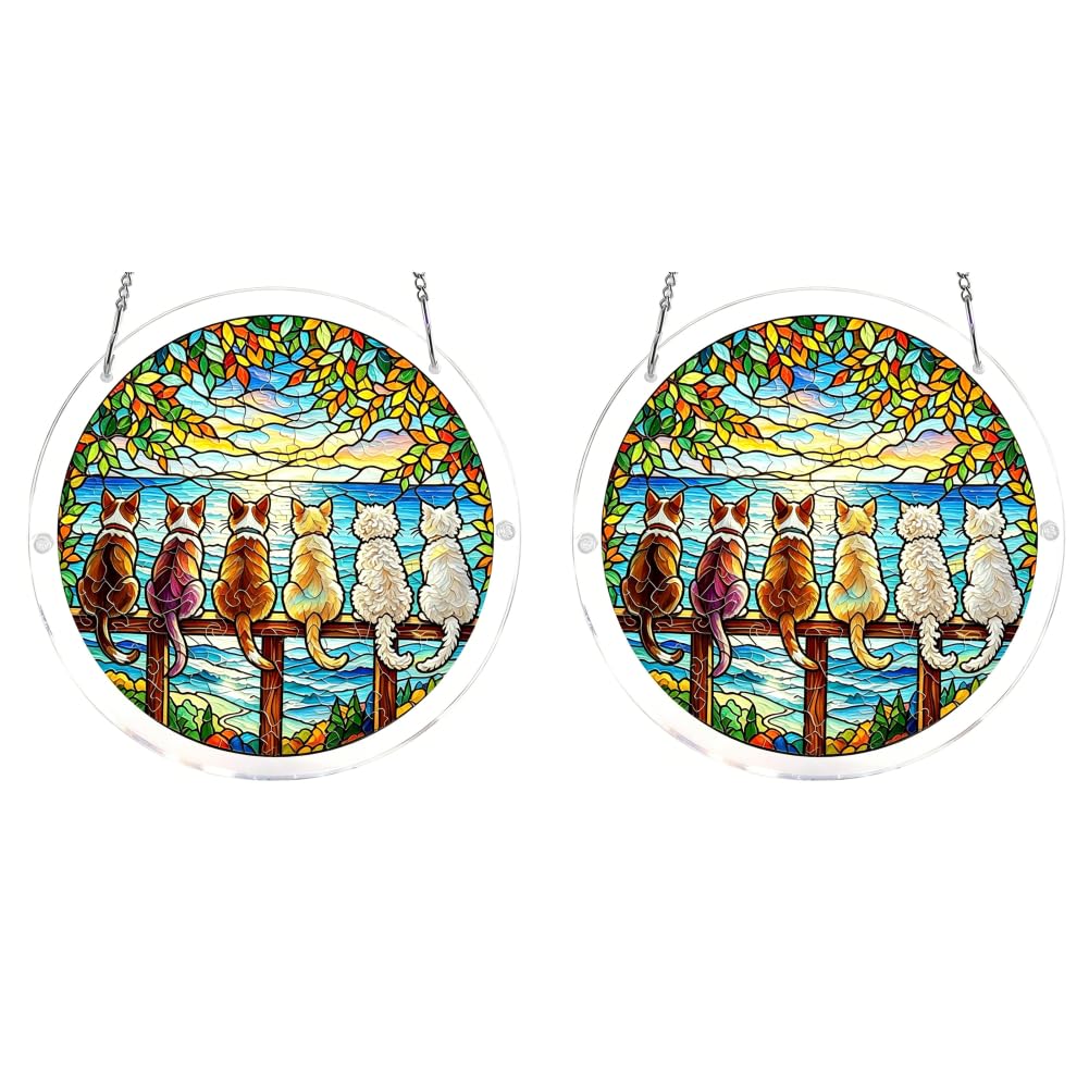 Animal Acrylic Jigsaw Puzzle Suncatcher for Windows Home Decor Unique Handcrafted Artistic Gift