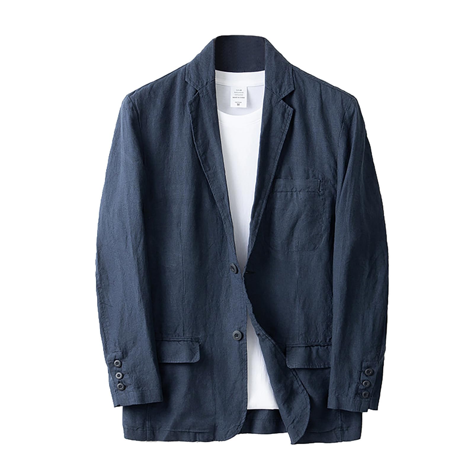 Sakko Herren, Anzug Herren Slim Fit, Blazer Modern Jackett Anzüge & Sakkos Große Größen Revers Anzugjacken Für Herren Elegante Freizeitanzug Mit Taschen Und Knöpfen Leichte Jacke Herren Sommer Sakko
