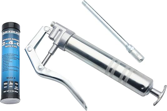 Quicksilver 74057Q5 2-4-C Marine Grease/Lubricant Gun with 3 oz Cartridge