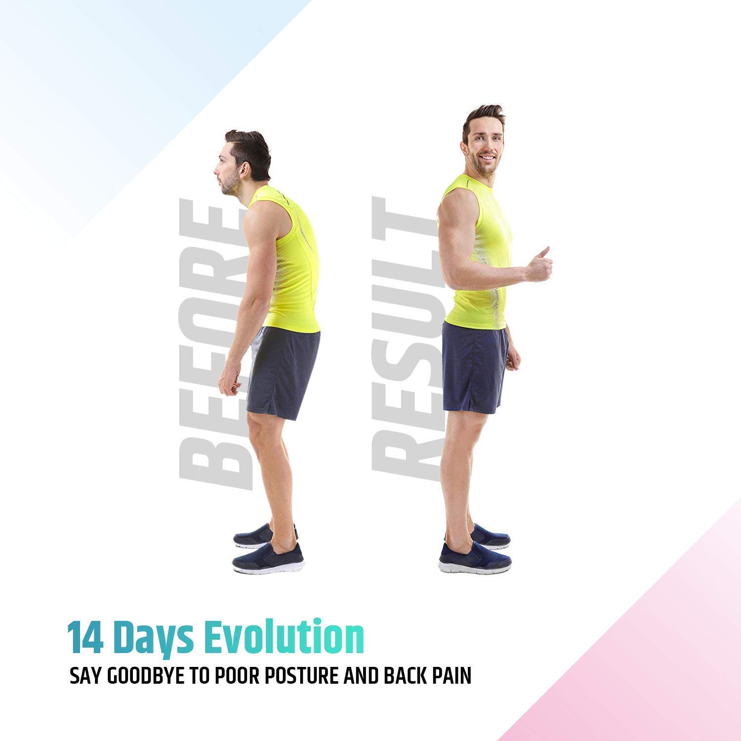 Back Brace Posture Corrector for Men Women - Adjustable Invisible Brace USA Design - Universal