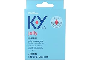 K-Y Jelly Lube Personal Lubricant Single Use Packets