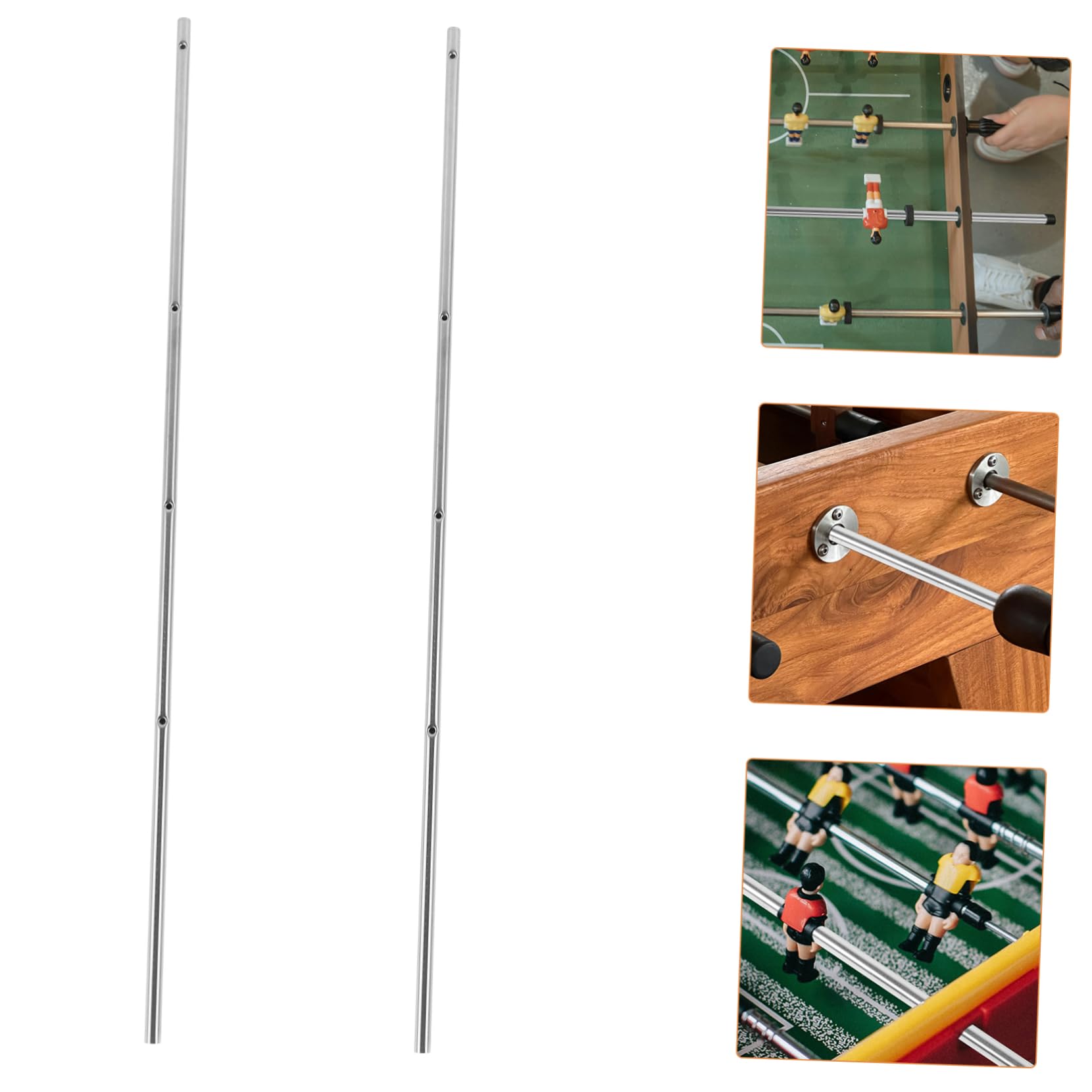 Aste Metalliche per Calcio Balilla Kisangel 2 Pezzi Ricambio Tavolo da Gioco
