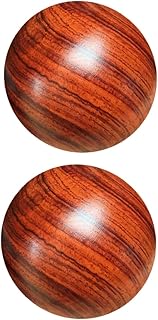 Beavorty 4 Pcs Solid Wood Massage Ball Stress Relieve Hand Massagers Health Massage Balls Chinese Hand Exercise Balls Chinese Exercise Balls Exercise Baoding Pear Scroll Wheel