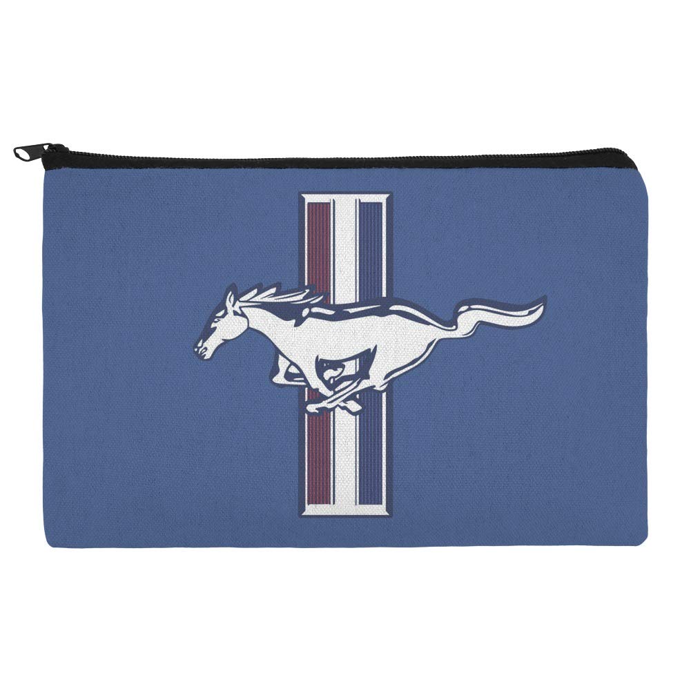 Ford Mustang Logo Makeup Cosmetic Bag Organizer Pouch