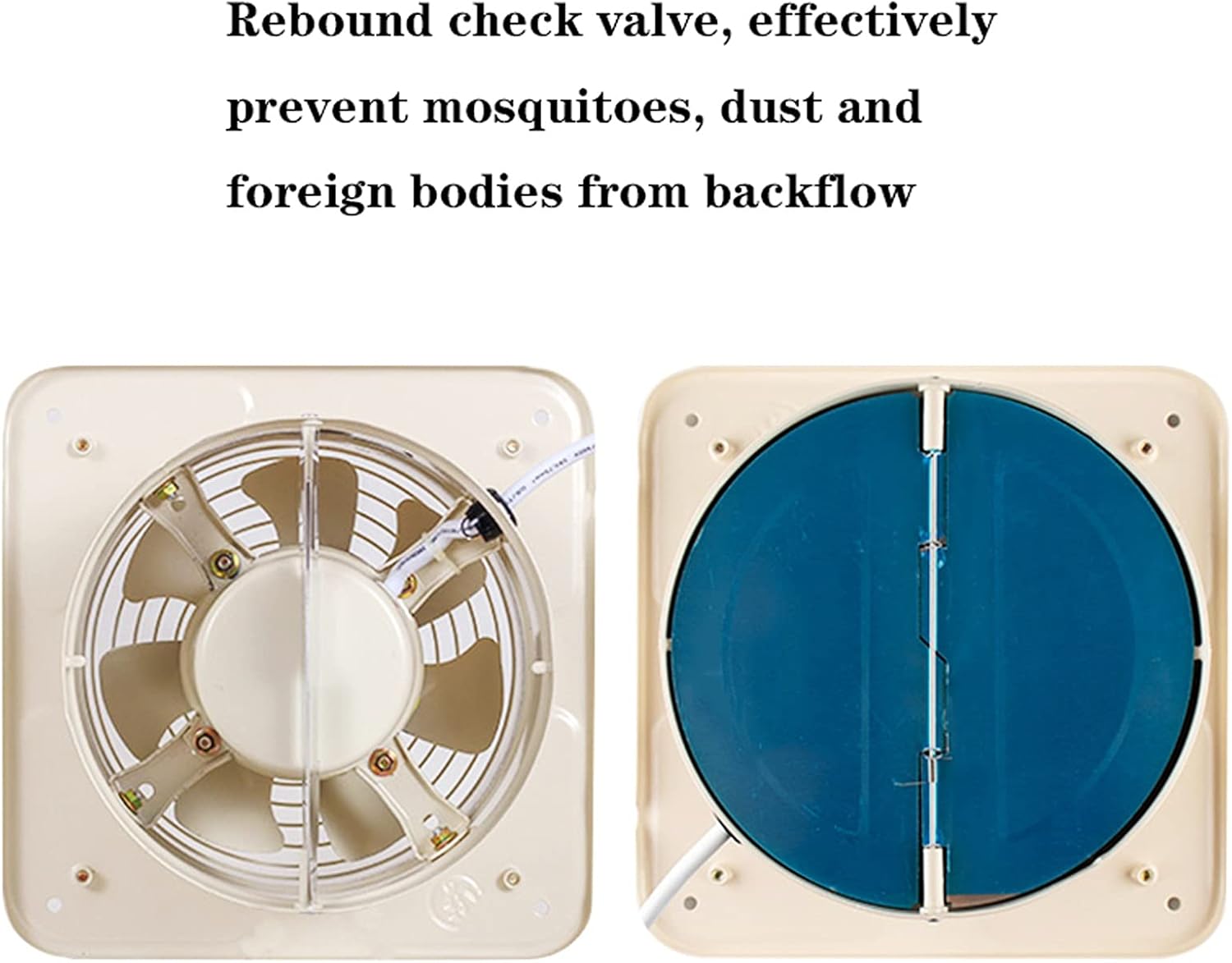 Ventilation Extractor 6" 8" 10" Round Ventilation Fan Kitchen Oil Fume Powerful Exhaust Fan with Check Valve Household Window Type 7-Blade Ventilating Fan, Low Noise Extractor Fan (Size : 6 inch)