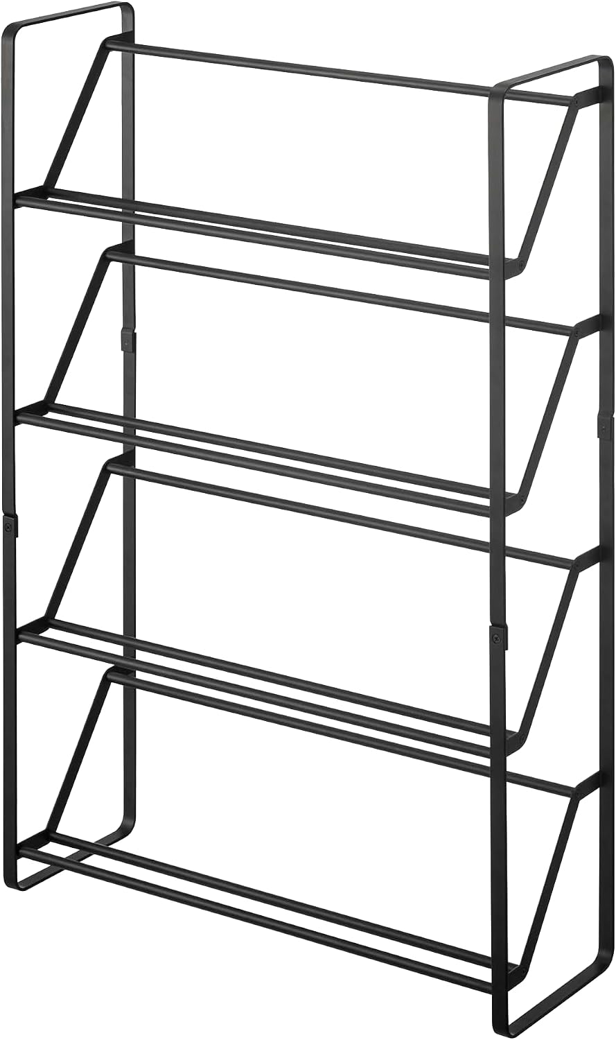 Yamazaki Home Slim Shoe Rack | Steel, One Size, Black