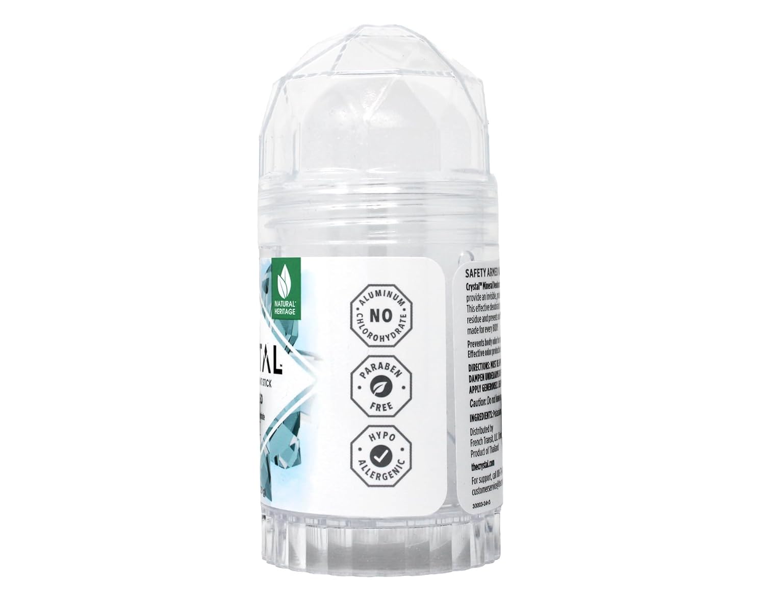 Crystal Mineral Deodorant Stick, Unscented 4.25 oz (Pack of 12)