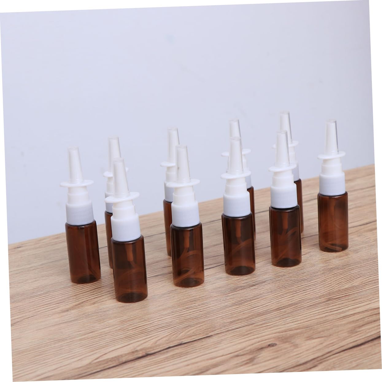POPETPOP 100pièces Bouteilles De Spray Recharges Pet Marron Pulvérisateurs De Brume Fines Pour Voyage Et Usage