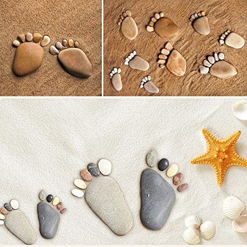 image for Miukada 10 Pounds River Rocks, Pebbles, Decorative Polished Gravel, Na