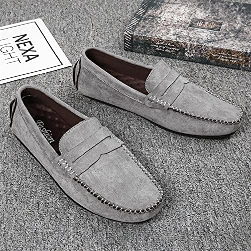 Kanggrei Mocassins Homme En Daim Véritable – Style Driver Confortables à Enfiler, Mocassins Penny Loafers Classiques Et Élégants