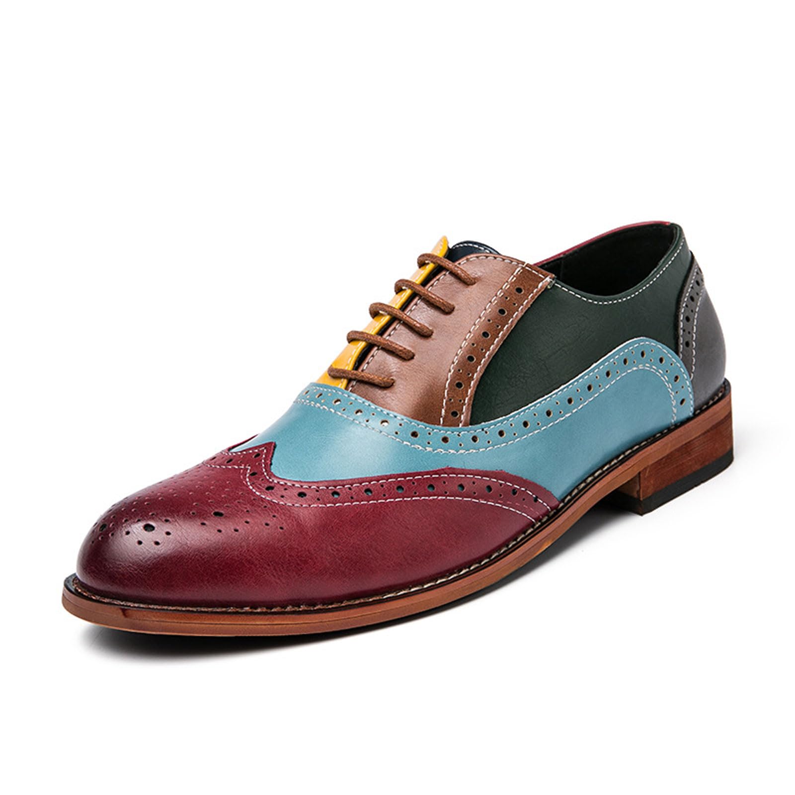 Chaussures Oxford À Bout Golf pour Hommes Brogues Formelles Mariage Affaires