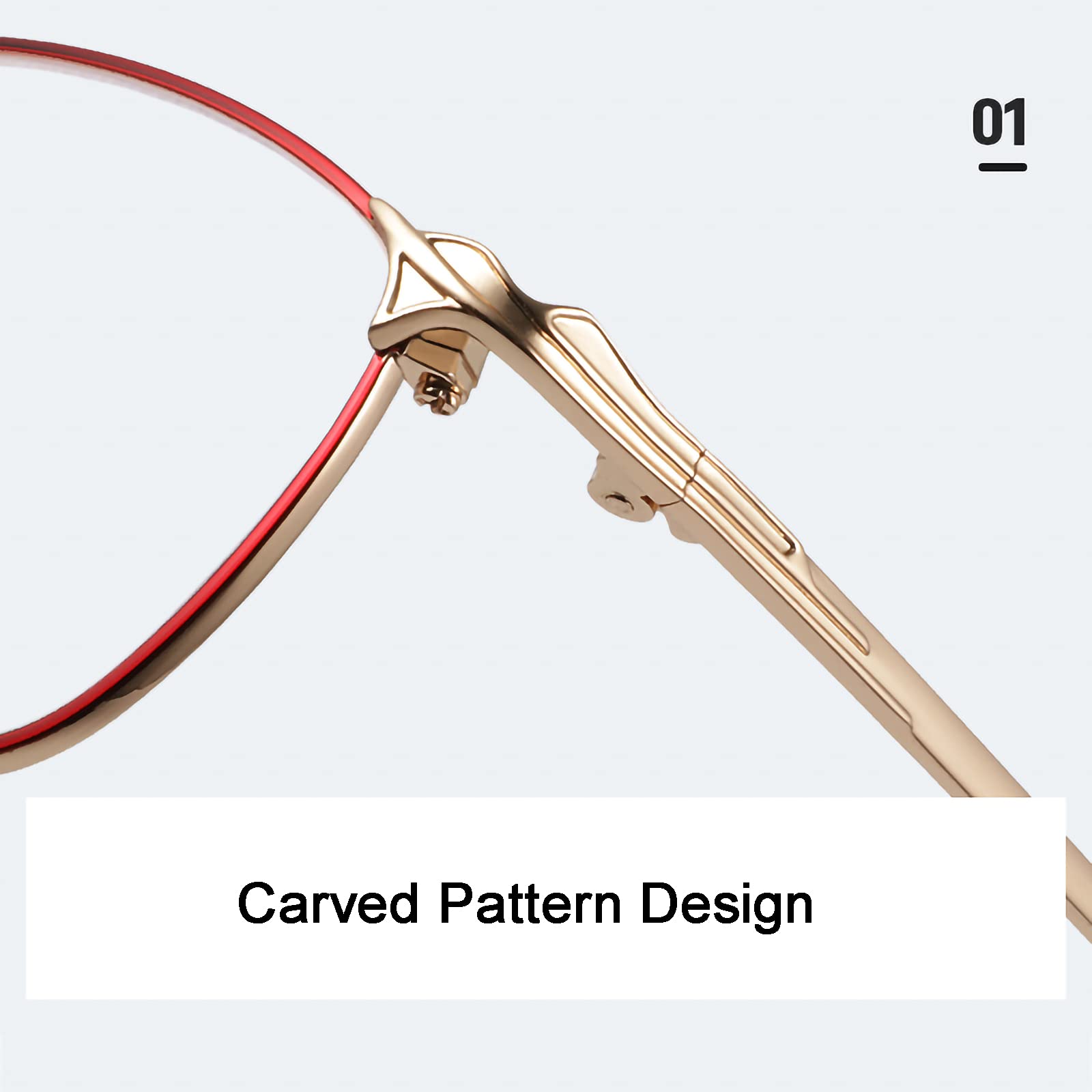 Lesebrille für Damen mit Anti-Blaulicht-Schutz, Computer-Vollrahmen, leichte Gaming-Lesebrille mit Blaulicht-Blockierung, Anti-Ermüdungs-Schutz, Gold, +2,50 (Gold 1)
