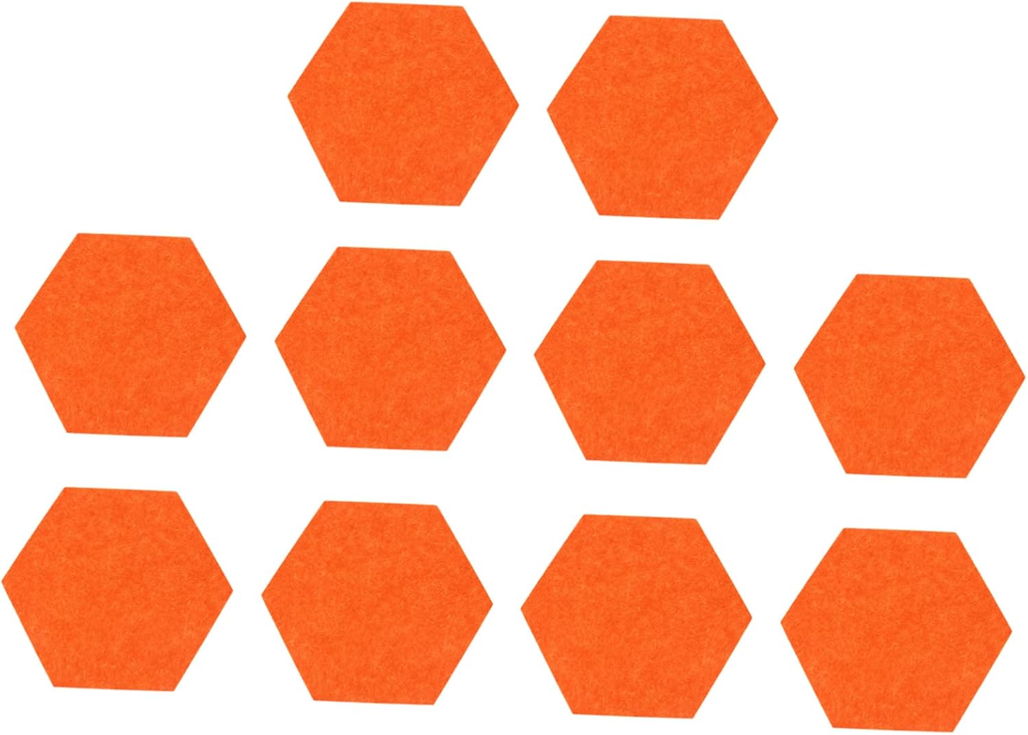 DOITOOL 10pcs Hexagonal Exhibition Board Panel Black Hexagon Bulletin Board Display Decorations White Blue Large Boards School Notice Wall Board Message Led Pink Home Decor Felt Orange