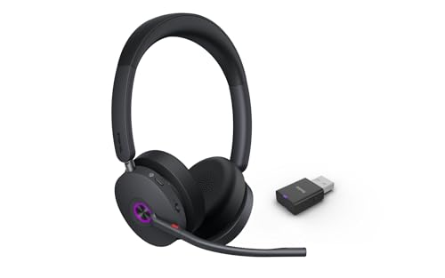 Yealink WH68 DECT & Bluetooth Auriculares inalámbricos duales | Microsoft Teams Certificados | con dongle