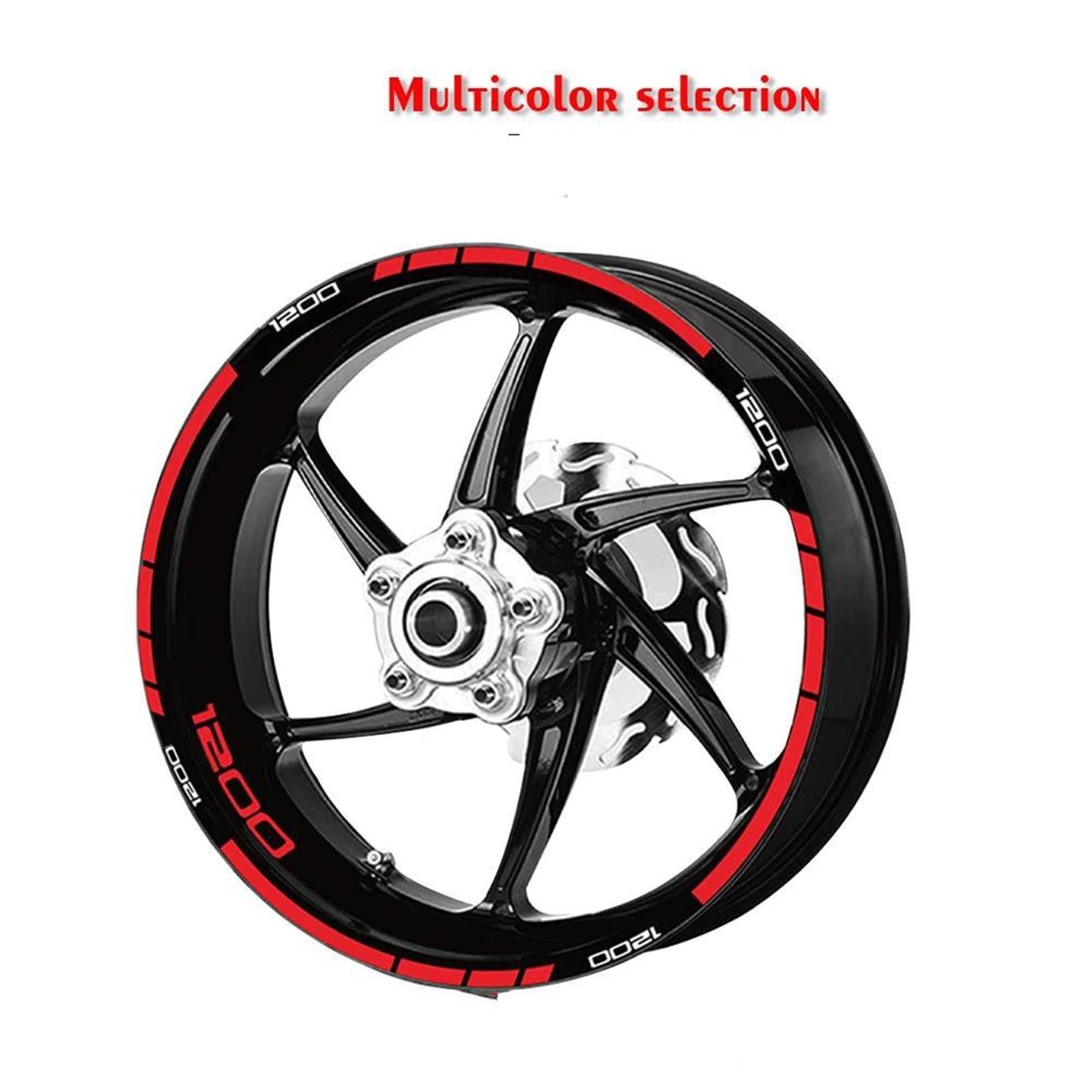 Motorrad-Aufkleber Für Innere Und Äußere Radnabe, Felgenrand, Wasserdicht, Reflektierend, Für BMW K1200R K1200 R K 1200(Style 2)