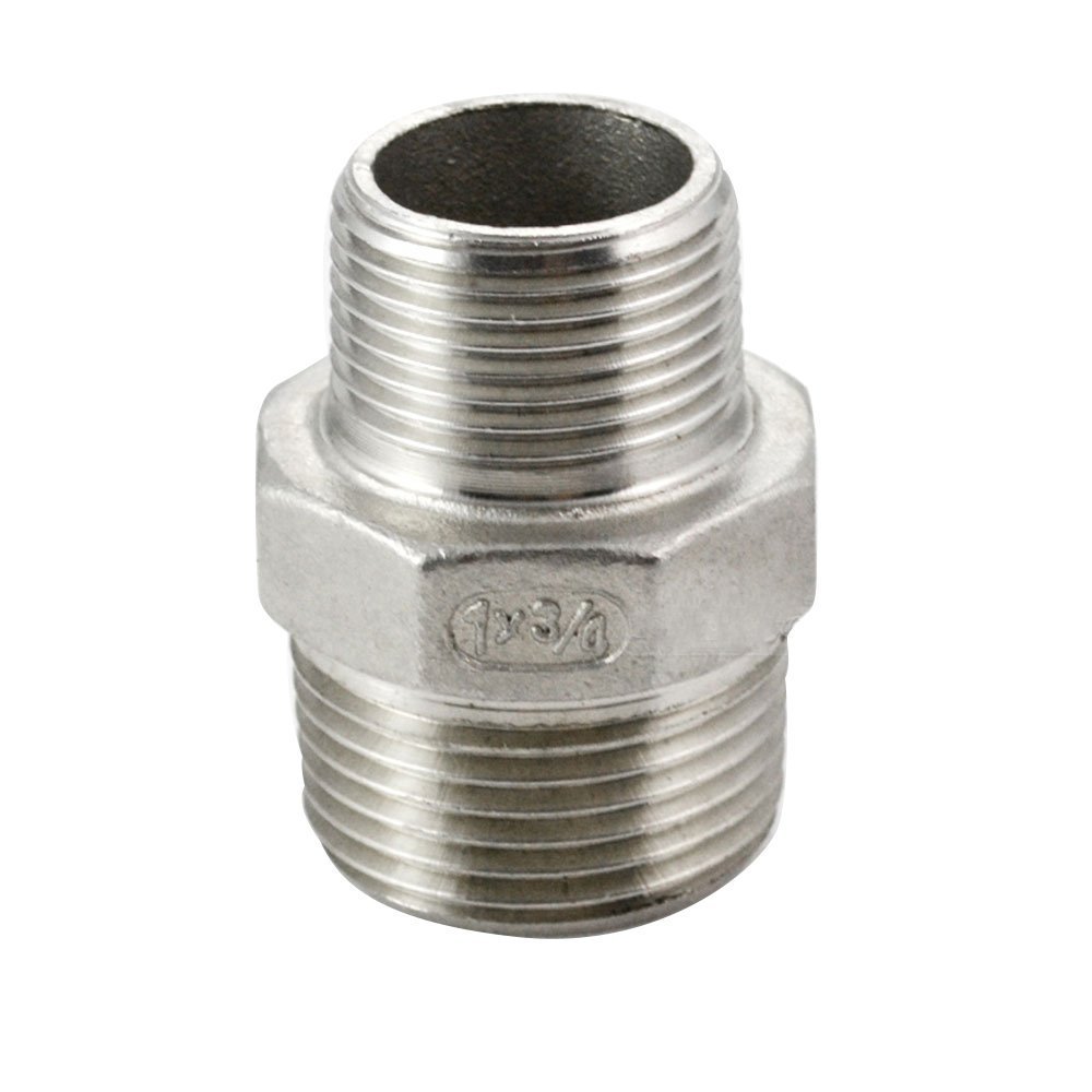 Buy 1" x 3/4" Male Hex Nipple Threaded Reducer Connector Pipe Fitting