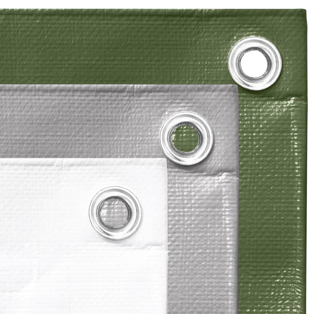 Lona de protección de 260 g/m², 3 x 5 m, color gris, HDPE, impermeable, resistente a desgarros, con ojales y fijación para jardín, terraza, balcón, piscina, muebles, vehículo, barco
