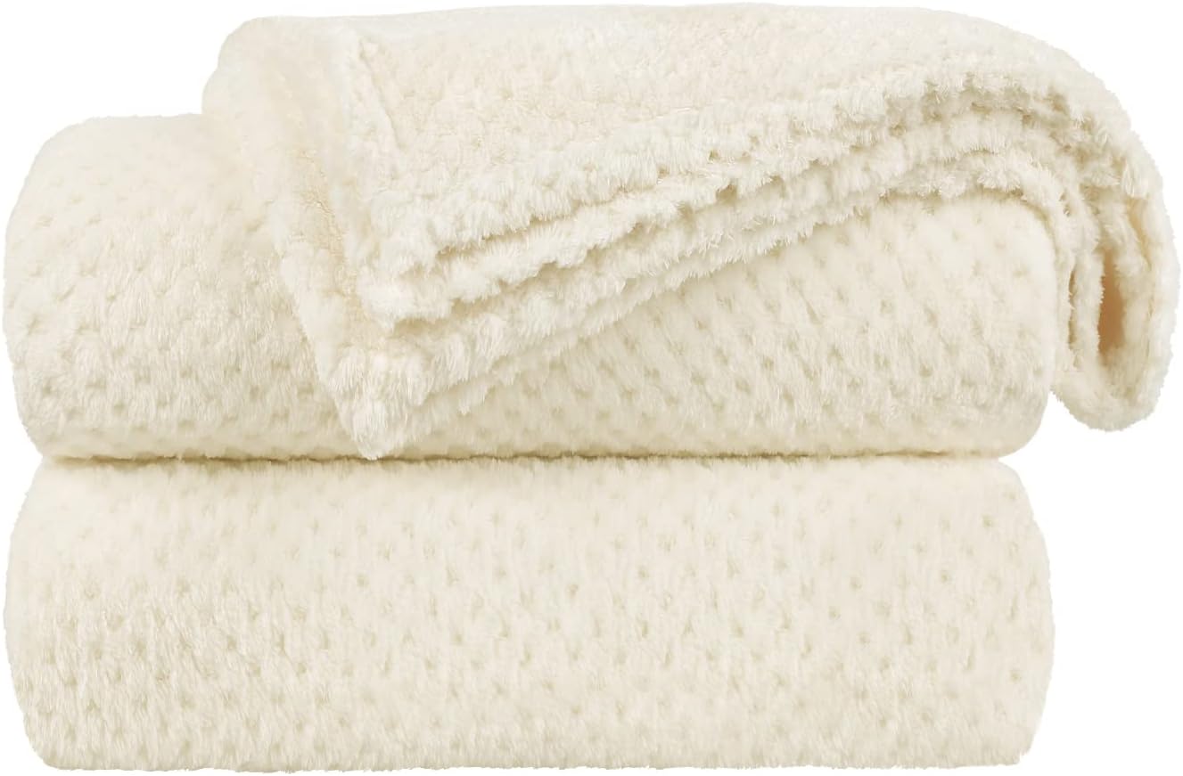 Coperta Super Morbida In Pile 220x240 Cm, Doppia Faccia Sherpa/jacquard - Ideale Per Divano, Letto E Ufficio - Foto 5