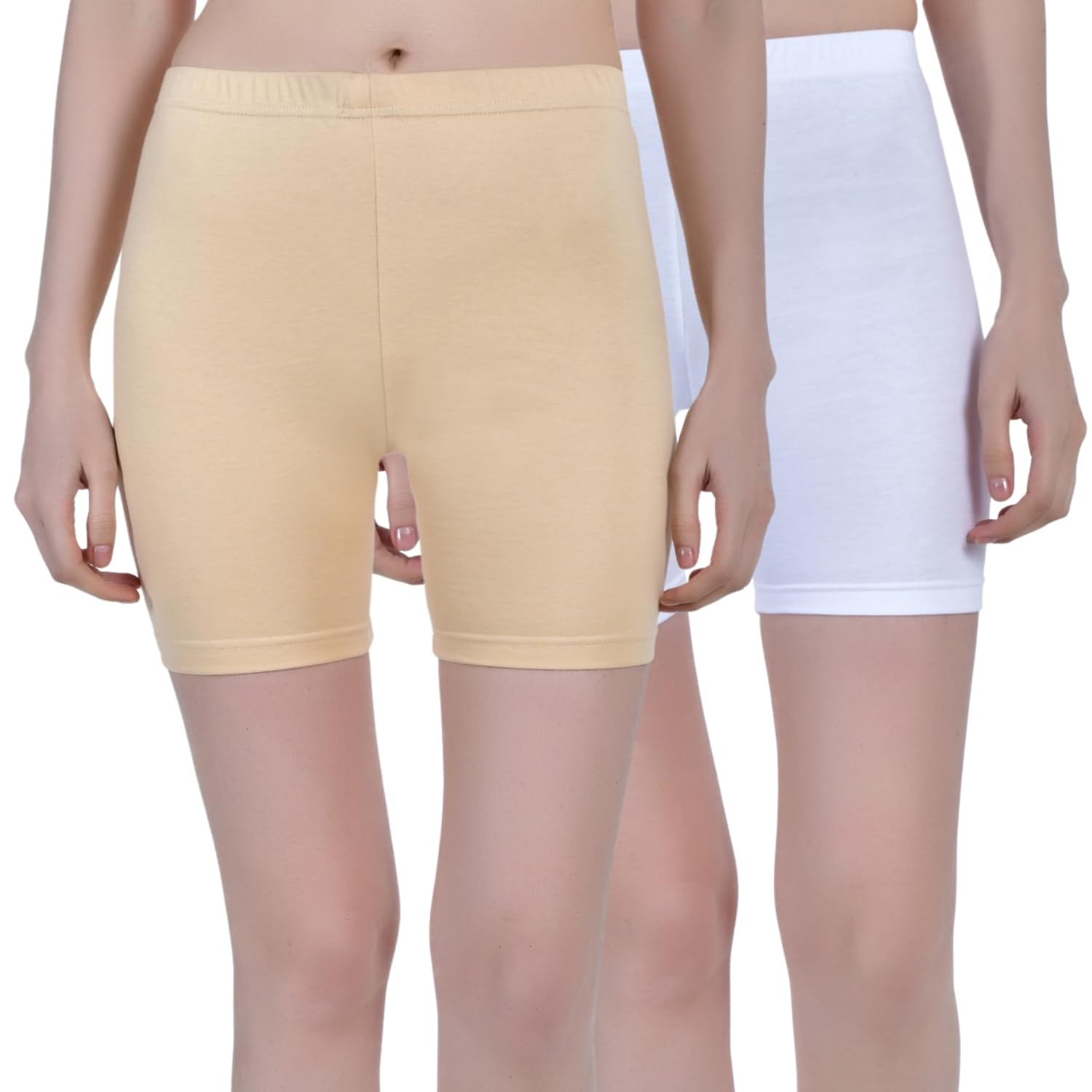Women's Cotton Sports Cycling Yoga Gym Tights Active Wear Shorts Multi Pack of 2-picture-24