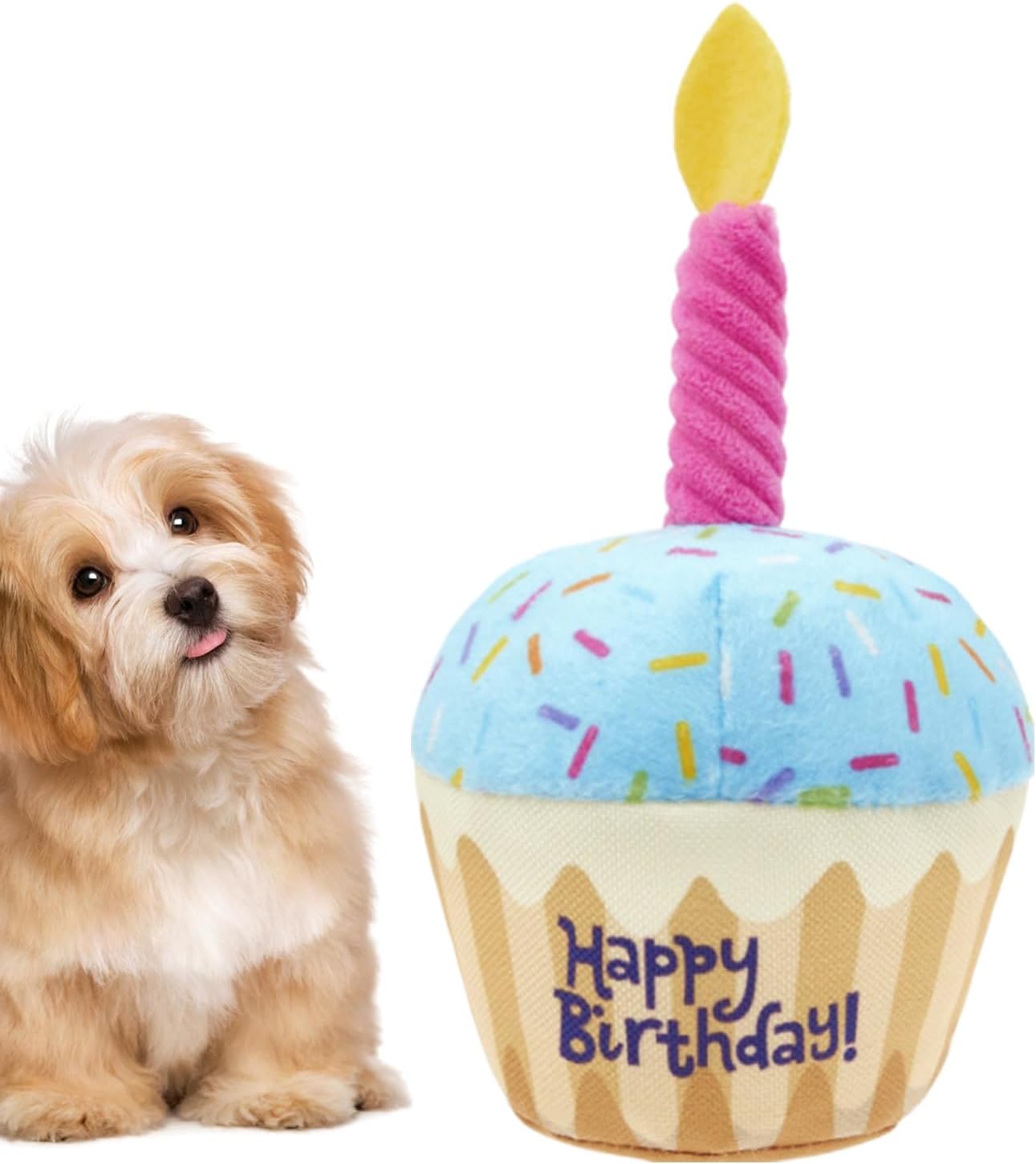 Dog Birthday Cake - Dog Birthday Decorations - Soft, Chew Resistant, Pet Photo Props for Large Medium Breed Celebrations 9