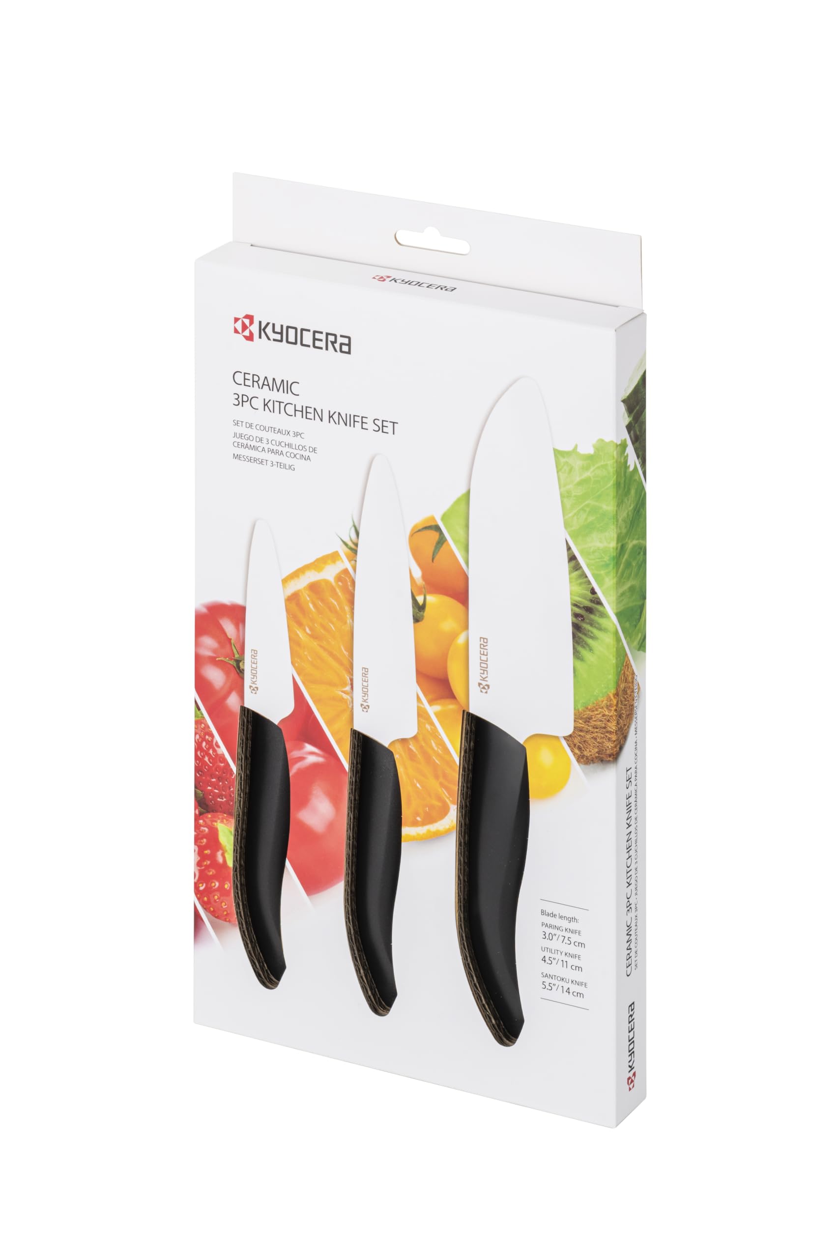Kyocera Black 3-PC Ceramic Knife Set