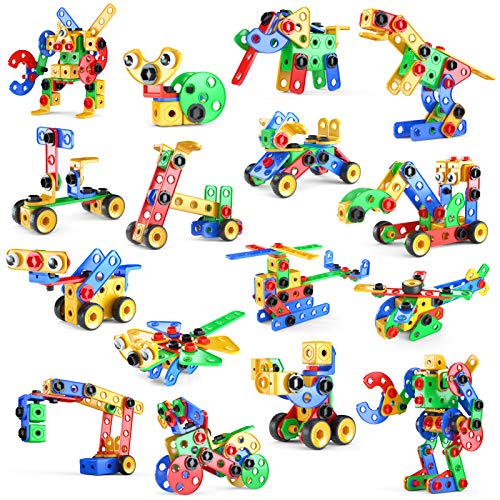 image for Jasonwell STEM Toys Building Blocks - 168 PCS Educational Construction