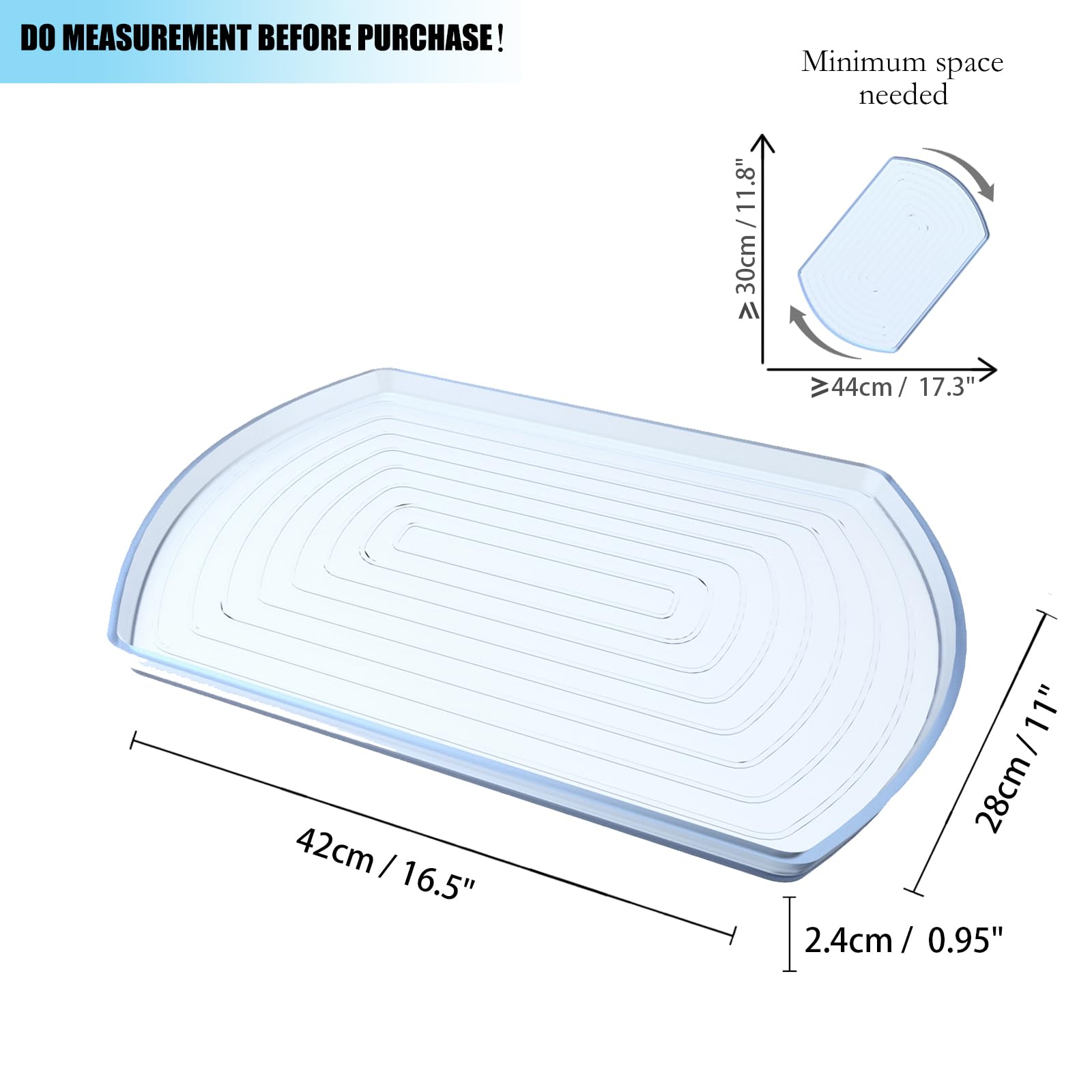 Square Lazy Susan for Refrigerator, Turntable Lazy Susan Organizer for Refrigerator, Countertop Condiment Storage Rack, for Cabinet, Table, Pantry, Kitchen