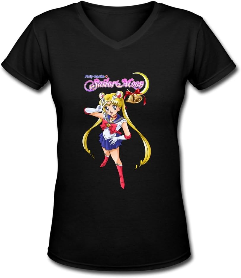 XIADA Women's Sailor Moon R The Movie Cartoon Short Sleeve T Shirts