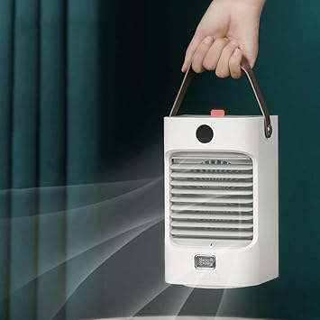 ShreeShyamAgencies Air Conditioner Fan Quiet Mini Desk Fans for Home Office Living Room Bedroom Blue (79019958SSA)