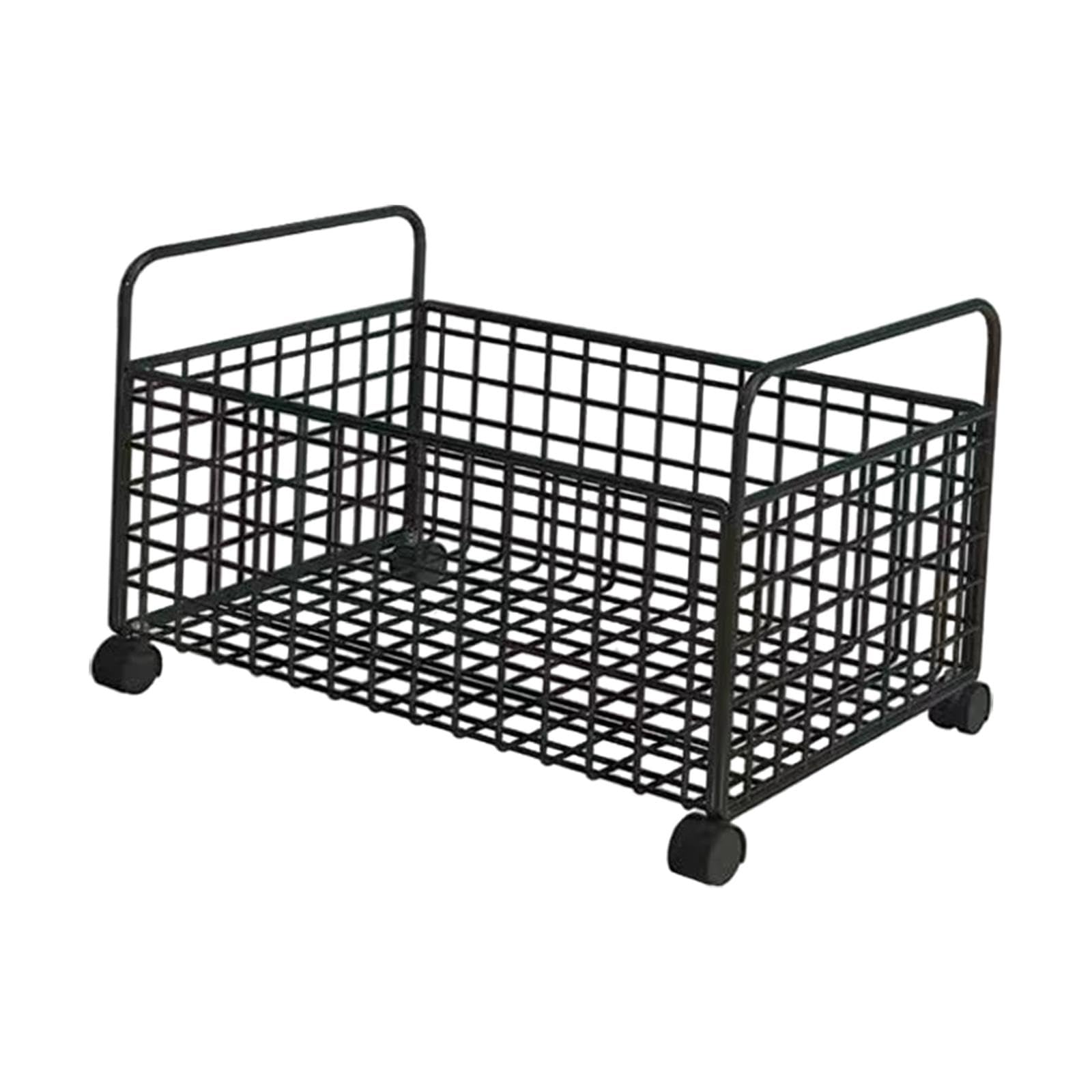 Carrello portaoggetti sotto la scrivania Carrello portaoggetti in Rete con Ruote Organizzatore di File con Ruote Carrello portaoggetti Piccolo per, L